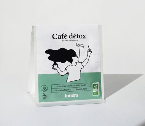 Café détox : café et reishi adaptogène 100% biologique
