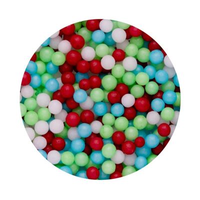 Perlas Rojo, Blanco, Verde Y Azul 500 G