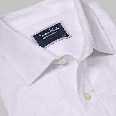 Casual Shirt Oxford With Chest Pocket - White