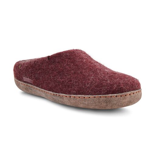 Classic Slipper, suede sole, Bordeaux