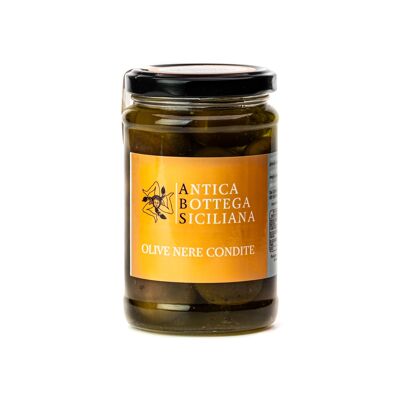 Aceitunas negras "Nocellara del Belice" aliñadas - 280 g