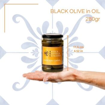 Olives noires "Nocellara del Belice" assaisonnées - 280 g 5