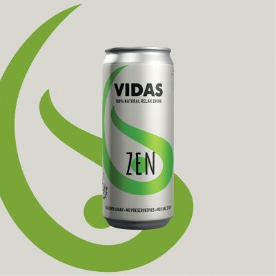 100% Natural Relaxing drink VIDAS Zen, 250 ml