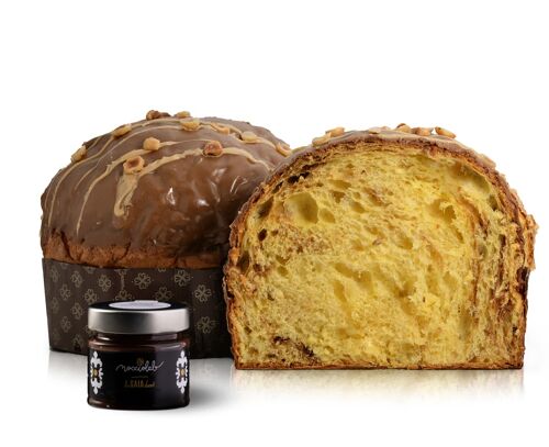 PANETTONE ARTIGIANALE ALLE NOCCIOLE E CAFFE'