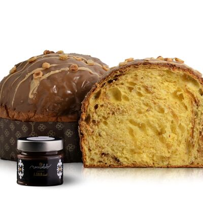 PANETTONE ARTIGIANALE ALLE NOCCIOLE E CAFFE'