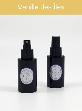 Spray d'ambiance rechargeable 100 ml - Parfum Vanille des Îles