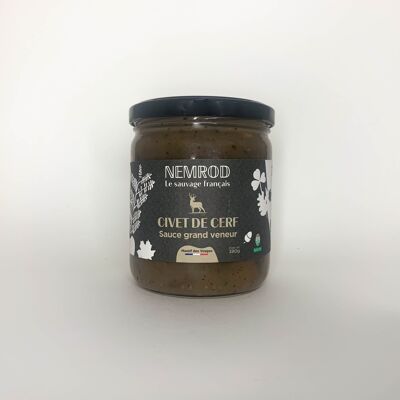 Civet de Cerf sauce Grand Veneur - Gibier - 380g