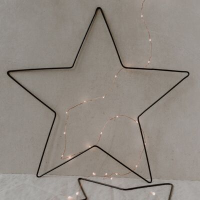 Corona di metallo set di 2 stelle (PU = 4 set)