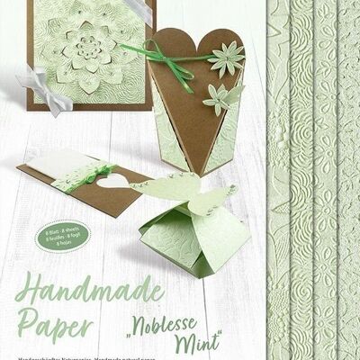 Papel hecho a mano "Noblesse Mint"