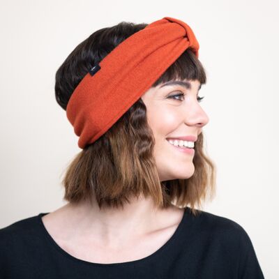 Stirnband Merino orange