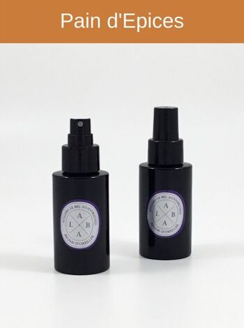 Spray d'ambiance rechargeable 100 ml - Parfum Pain d'Epices