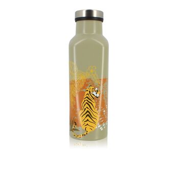 Bouteille isotherme tigre 480ml en acier inoxydable 1