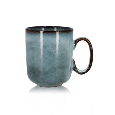 Aronal 40cl mug in blue stoneware