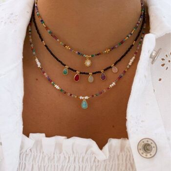 COLLIER SOLEIL MULTICOLORE 3