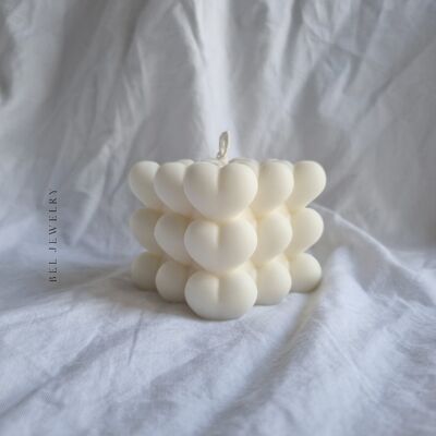 Hearts candle