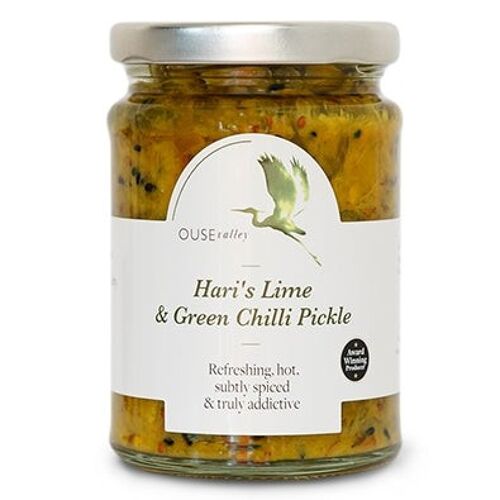 Hari's Lime & Green Chilli Pickle - 190g