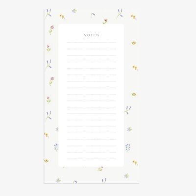 Bloc notes fleurs mixtes