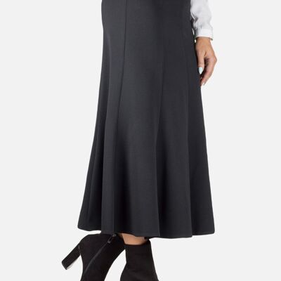 Godet skirt black