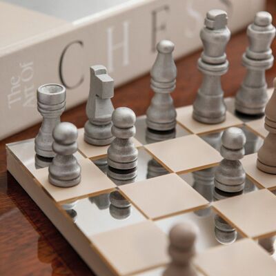 Juego de ajedrez - Diseño de espejo - Juego de mesa decorativo - Printworks