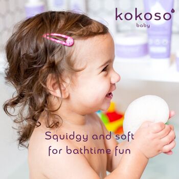 Éponge de bain naturelle Konjac pour bébé 3