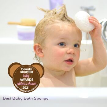 Éponge de bain naturelle Konjac pour bébé 4