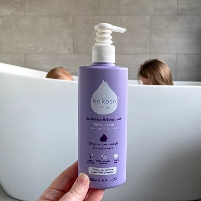 Jabón suave para el cabello y el cuerpo - Coco natural