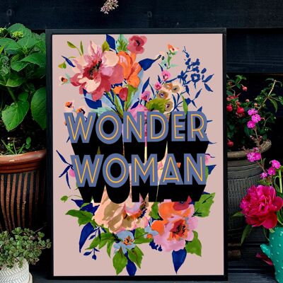 Stampa giclée audace di Wonder Woman