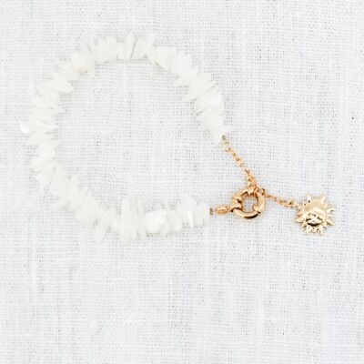 Bracciale con pietre di perle