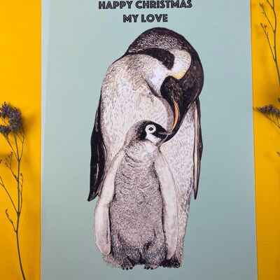 A2 PENGUIN CHRISTMAS Print