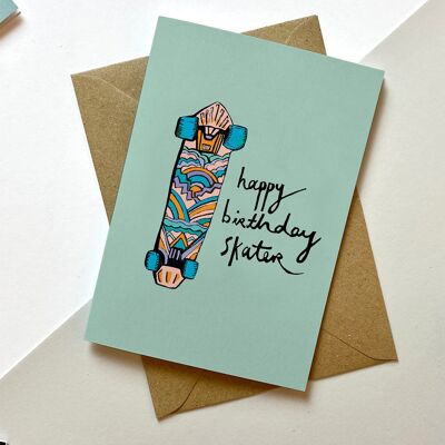 Skater-Geburtstagskarte
