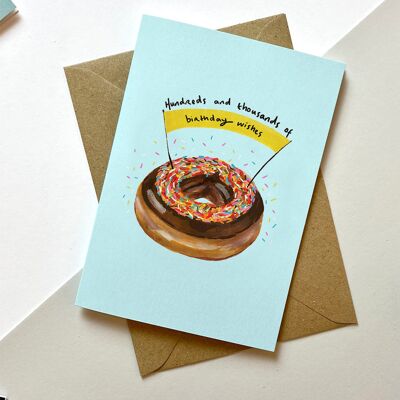 Donut-Geburtstagskarte