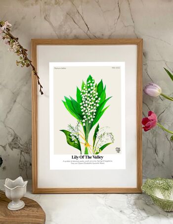 Le langage des fleurs Lily Of The Valley Giclée Print 1