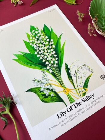 Le langage des fleurs Lily Of The Valley Giclée Print 2