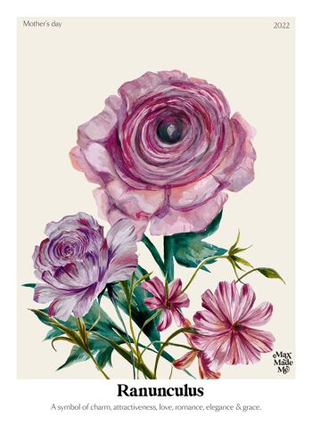 Le langage des fleurs Ranunculus Giclée Print 2