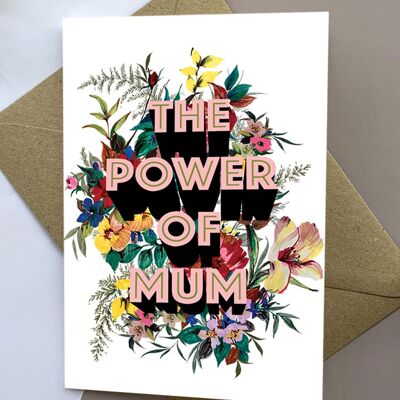 Die Kraft der Mama-Muttertagskarte