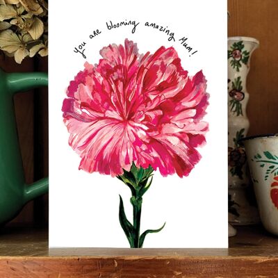 Blühende erstaunliche Mama-Muttertagskarte
