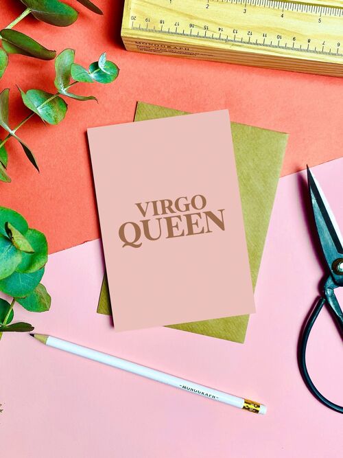 Virgo Queen Card