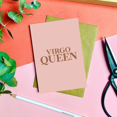 Virgo Queen Card