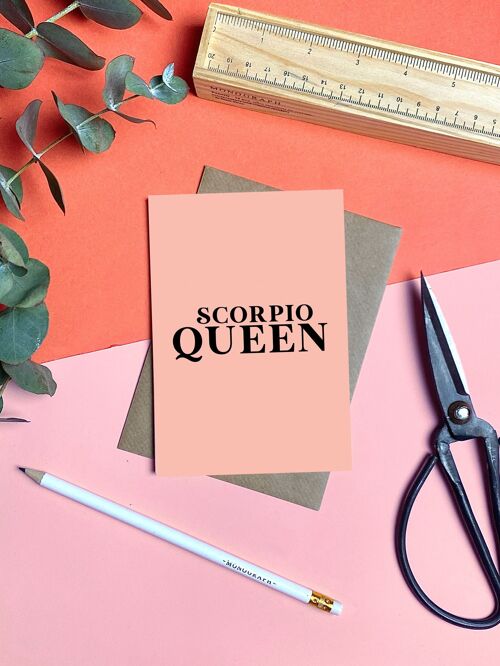 Scorpio Queen Card