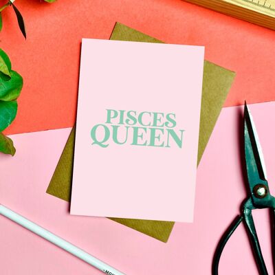 Pisces Queen Card