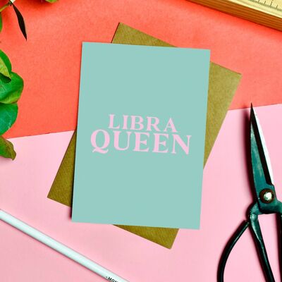 Libra Queen Card
