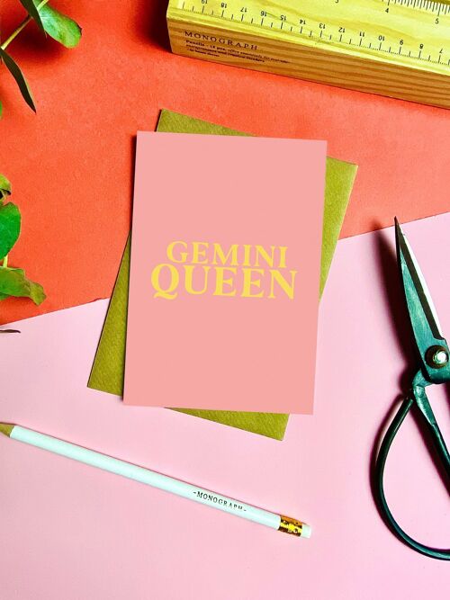 Gemini Queen Card