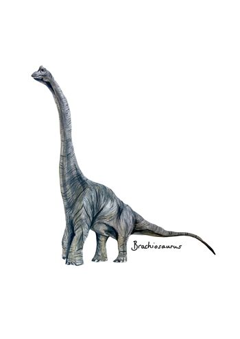 Brachiosaurus & Pals Giclée Print 2