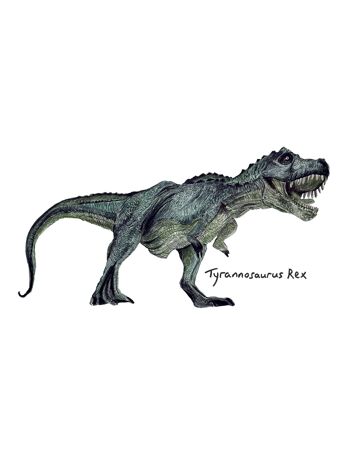 Brachiosaurus & Pals Giclée Print 4