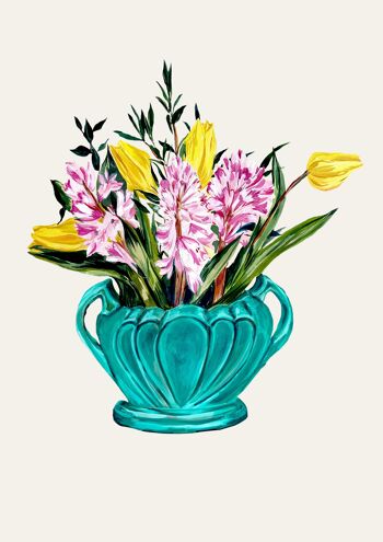 Tulipes & Jacinthes Giclée Print