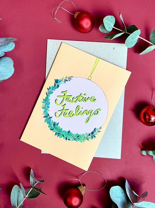 Festive Feelings Christmas Card