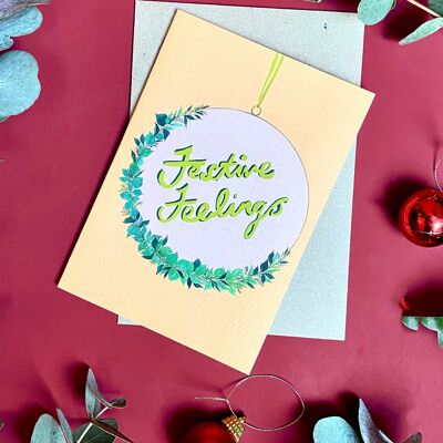 Festive Feelings Christmas Card