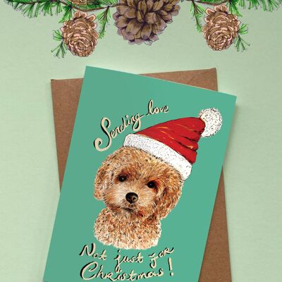 Tarjeta Navidad Perro Coco