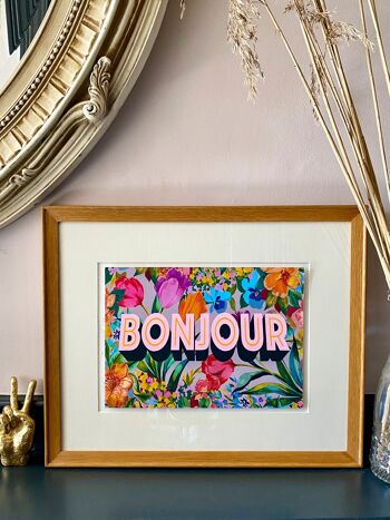 Bonjour Impression Giclée 1