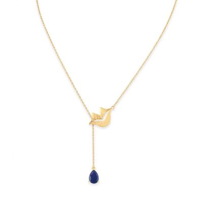 HÉRA chain necklace with Lapis lazuli